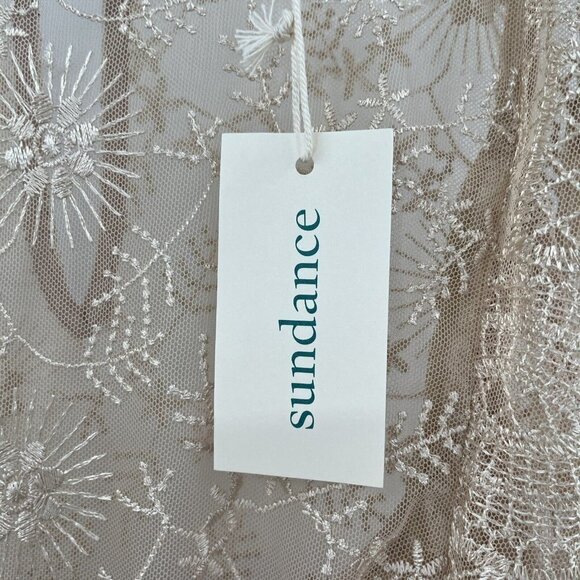 Sundance Faythe Dress Maxi Mesh Floral Long Sleeveless Petite Size PL $268 - Picture 4 of 14